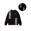 Nike Sports Breathable New Chinese Style Embroidered Versatile Letter Logo Round Neck Sweatshirt Unisex Sweatshirt Black BV2667-010(TEAM702-A10)