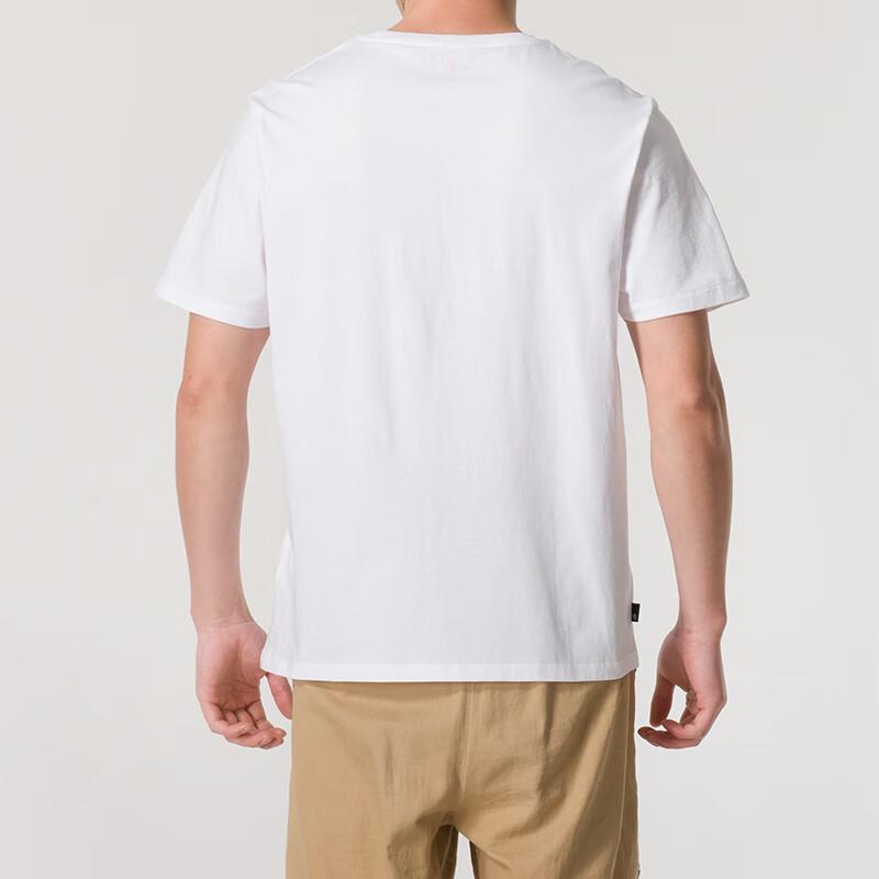 Timberland Футболка мужская с коротким рукавом и круглым вырезом, свободная, удобная, для езды на работу и отдыха, белая A2Q8D-100