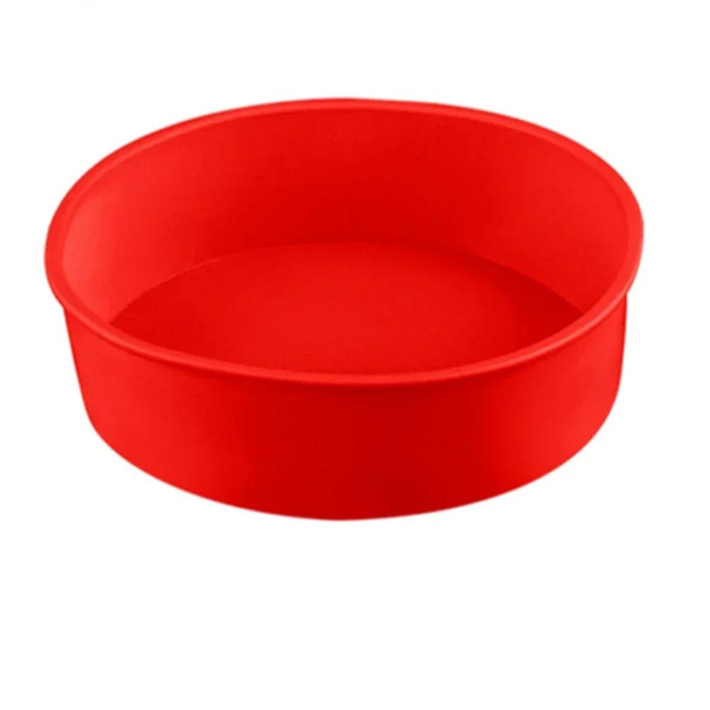 Silicone Cake Mold Easy To Clean Tray for Baking, Kitchen Baking Mold Non-stick Baking Tray Cake 6/8/10 Inch Baking Tools