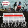 High-quality Fishing Rod Guide Ring 40 Pieces Fishing Guide Ring Sea Fishing Fishing Guide Ring Fishing Tool