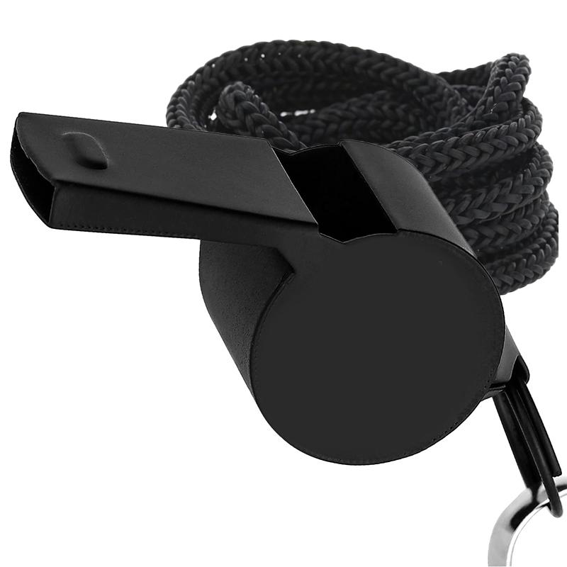 Уличный свисток для выживания Высококачественный свисток из нержавеющей стали Черный Розово-золотой Свисток на шею Спортивный свисток Свисток спасателя