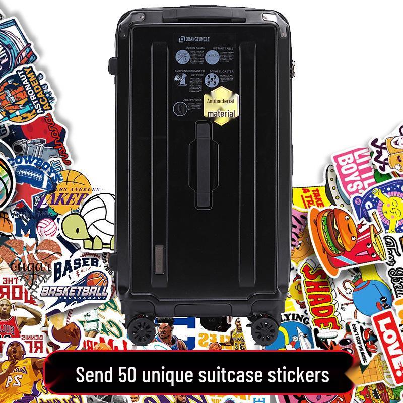 Большая пятиколесная дорожная сумка-чемодан с тормозом и кодовым замком