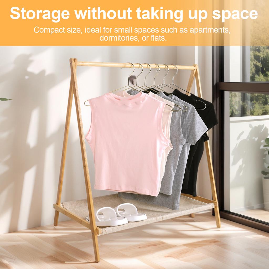 Деревянная вешалка для одежды Складная Стойка для хранения в гардеробе Портативный органайзер для хранения одежды Полки Стойка для хранения одежды для обуви сумок