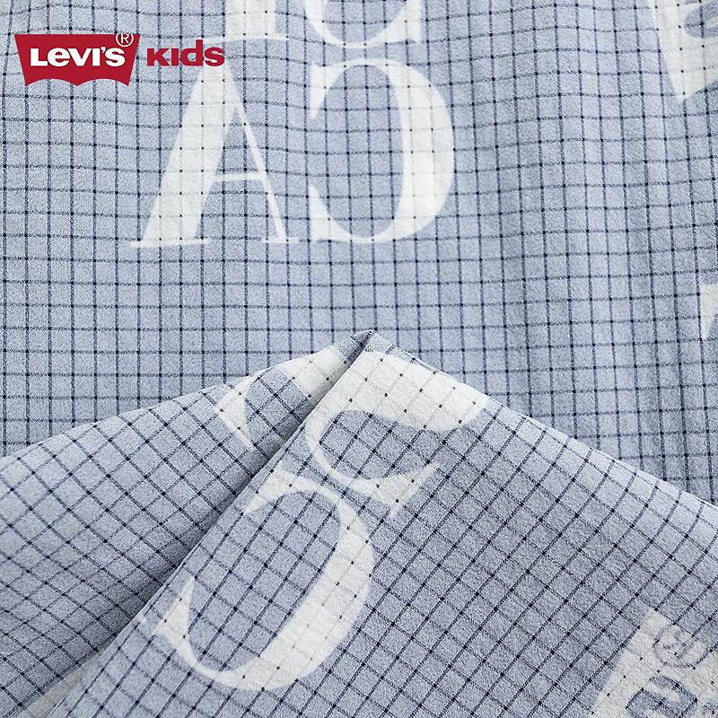 Levi's Летние шорты для мальчиков с принтом букв, темно-синие