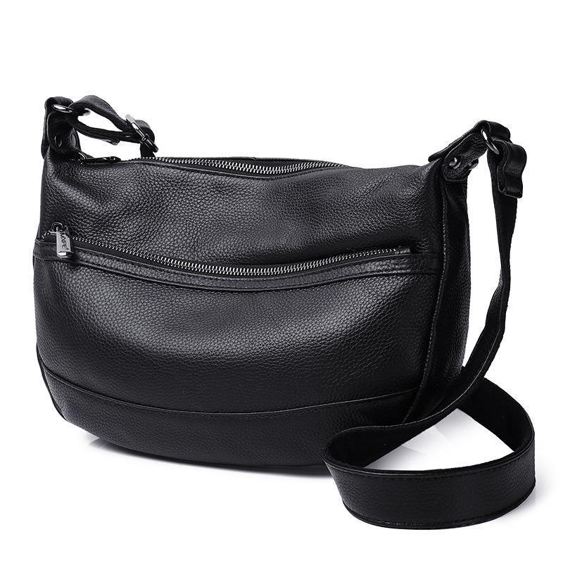 Feiya кожаная женская сумка первый слой коровьей кожи повседневная мягкая кожаная сумка для мам среднего возраста сумка через плечо сумка в форме полумесяца