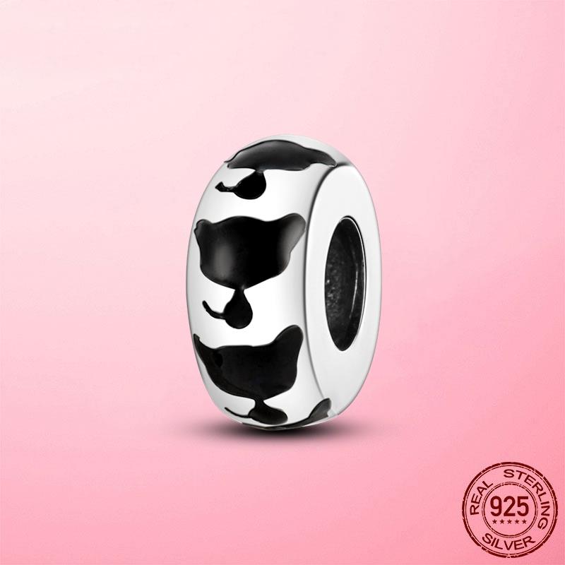 Силиконовые разделительные бусины 925 пробы серебряные и золотые силиконовые разделительные фиксаторы подвески подходят для оригинального браслета DIY ювелирные изделия