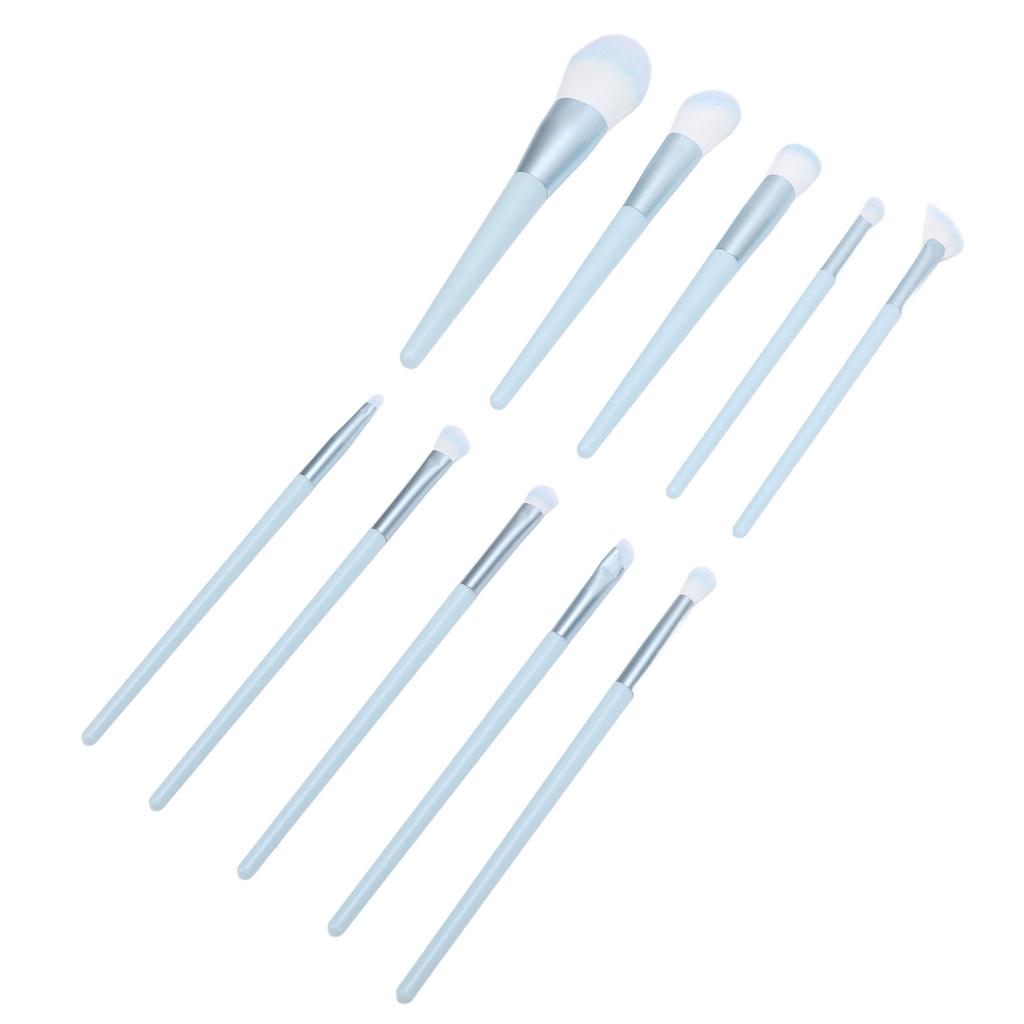 10pcs Makeup Brush Set Soft Synthetic Professional Portable Foundation Powder Eye Shadows Blush