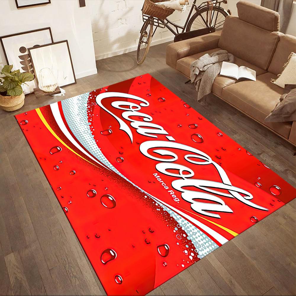 Квадратные коврики Coca-cola Classic с крышками — отличный выбор для гостиных, спален, домашнего декора и в качестве подарков.