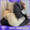 Holiday Style Woven Big Bag Women's New Trendy Fashion Underarm Straw Bag Summer Commuter Tote Bag