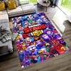 Brawl Stars Floor Rug Office Rug Design for Foyer Dormitory Game Room Entryway Antislip Carpet Decorate Offices Perfect Gift for Friends & Family