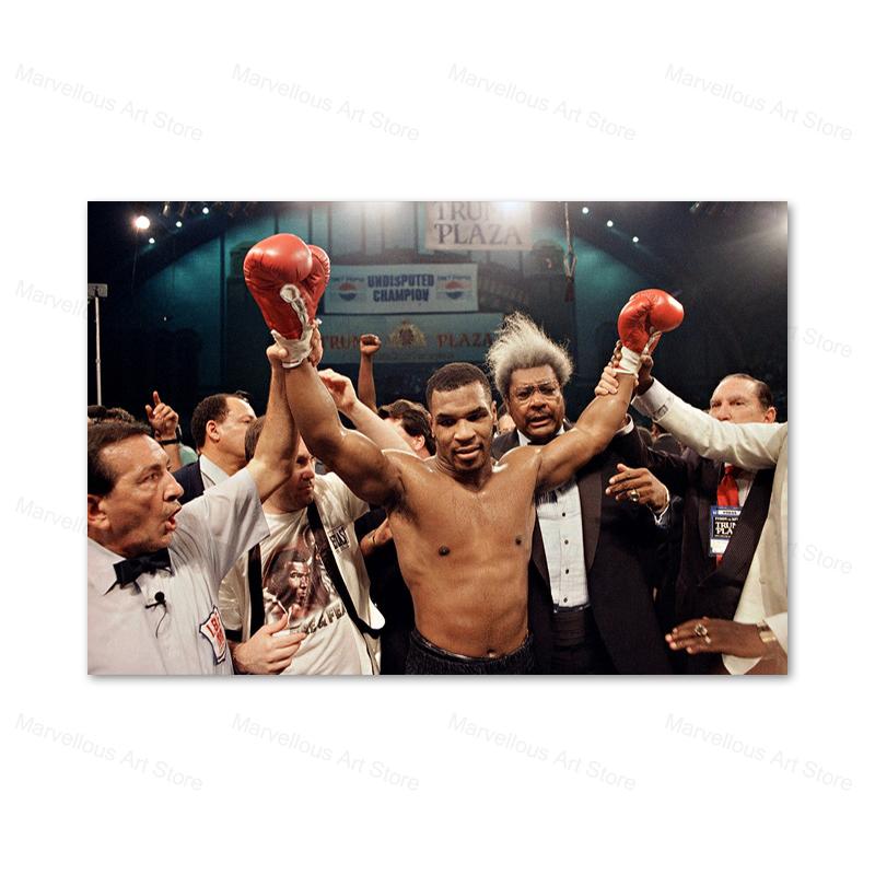 Бокс Мотивационная картина на холсте У каждого есть план, пока его не ударят в рот, постеры, принты, Майк Тайсон, настенное искусство