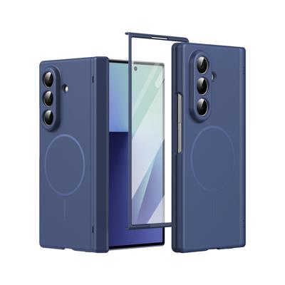 Защита шарнира 360 Ультратонкий Магнитный Чехол Для Samsung Galaxy Z Fold 8 Ultra 7 6 5 4 Матовое Покрытие С Прозрачным Стеклянным Защитным Экраном