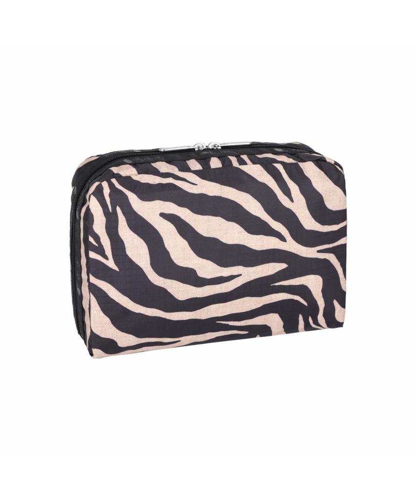 Lesportsac Рафия Зебра Очень Большой Прямоугольный Косметический Пенал [7121.Hc94]