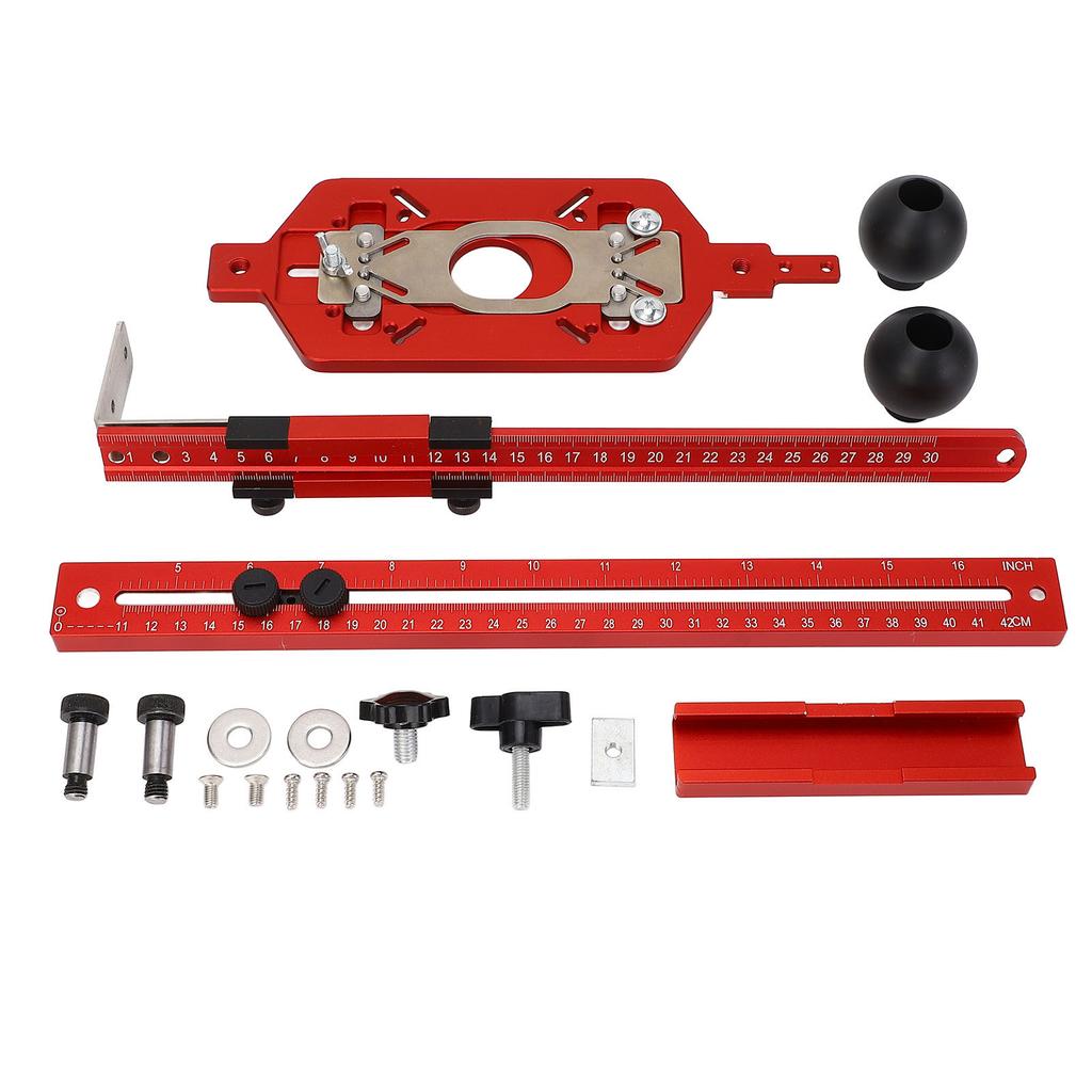 Кронштейн для фрезерного паза 3 в 1 Регулируемые направляющие для резки по окружности Приспособление для крепления фурнитуры шкафа