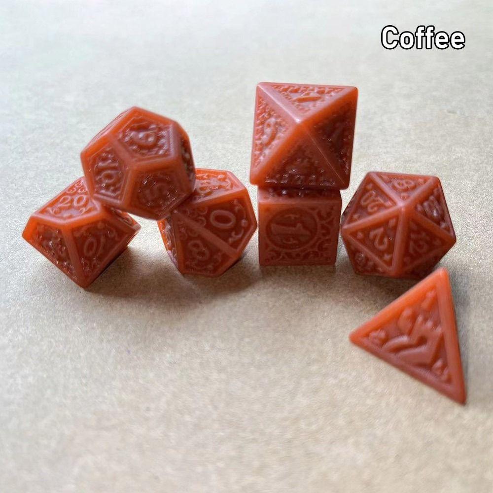 7 шт./компл. D4 D6 D8 D10 D12 D20 DND игральные кости 7-Die настольная игра игровые кости многогранные игральные кости TRPG DND