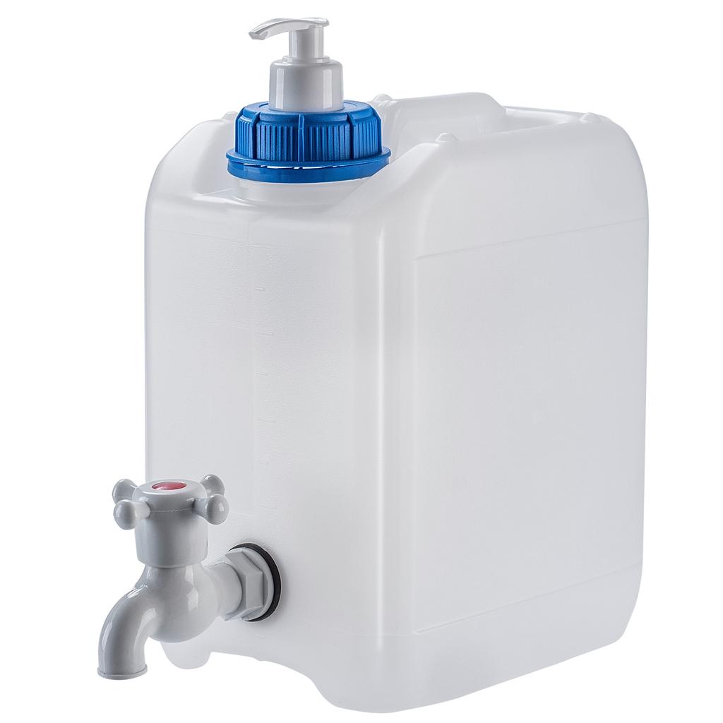 Канистра для воды KADAX, контейнер для умывальника, канистра, дозатор мыла, жидкости 5 л с краном
