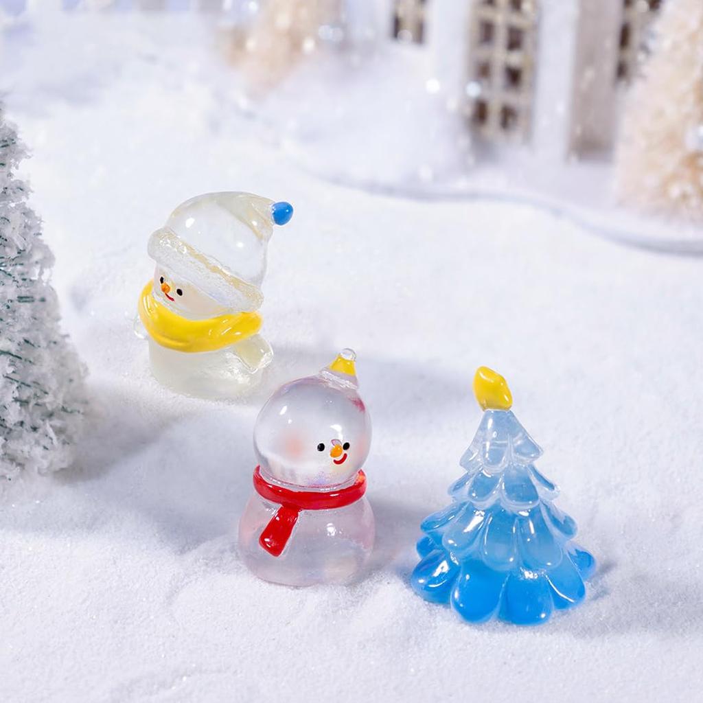 Rolin Roly Transparent Christmas 7 Miniature Cute Craft Micro Landscape Ornaments Christmas Trees, Types, Figurines, Ornaments, Bonsai, Garden,