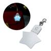LED Keychain Novelty Night Light Key Chain Rings Christmas Festival Pattern Luminous Keyring for Outdoor Emergency Daily