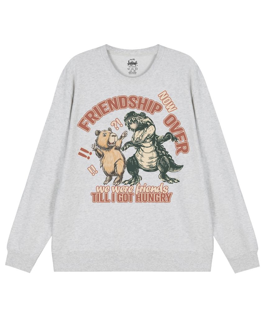 DRIFTOUT Capybara Friendship Is Over Sweatshirt (3 Colors)