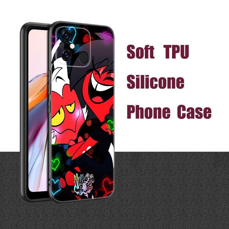 Аниме Helluva Boss черный силиконовый чехол для телефона Xiaomi Redmi 7A 8A 9A 10A 11A 9C 10C 12C 13C 11 Prime A1 A2 + 12 4G Note 9T 12R