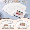 20Pcs Paper Pillow Boxes with PVC Clear Windows & 1Bundle Jute Cord White 17x11x4cm