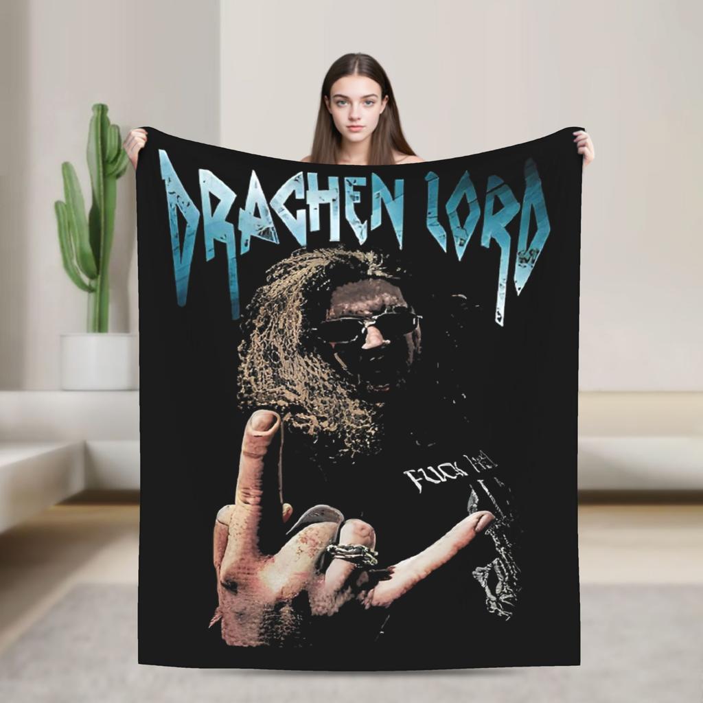 Dragon Lord Drachenlord Blanket Flannel Decoration Portable Lightweight Throw Blanket for Bed Office Quilt