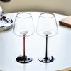550ml Black Red Wine Glasses Home Nordic Creative Light Luxury Lead-Free Crystal Glass Cup Tumbler Goblet Kitchen Bar Drinkware