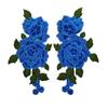 Red Embroidery Flower Applique 24*12CM Sew On Patch Floral Patches  Crafts Clothing Accessories