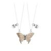 Lover's Gift Magnetic Necklaces Couple Clavicle Chain Butterfly Pendant Choker Women's Jewelry