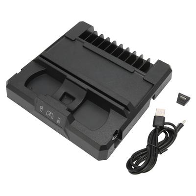 Док-станция для зарядки контроллера Защита от перезарядки Plug and Play Легкий доступ Док-станция для зарядки с 10 слотами для игровых карт для Switch