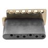Wilkinson String Pitch Hole Steel Vintage Saddle Tremolo Bridge Assembly for Fender USA and Japan Strats with Full Steel Gold WV6-SB 10.8mm 5+1 Block,