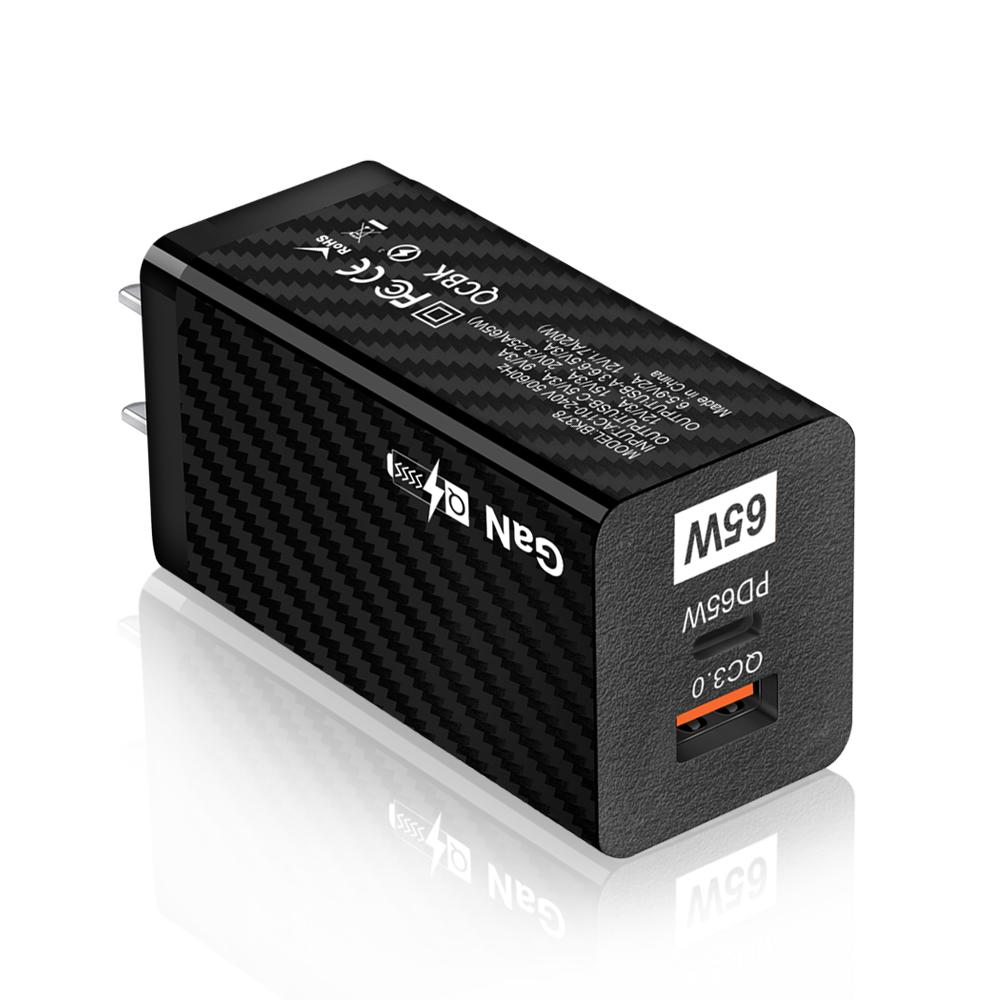USB зарядное устройство 65 Вт GaN Type C PD быстрая зарядка QC 3.0 4.0 портативный телефонный адаптер для ноутбука смартфона