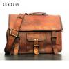 Кожаная сумка для мужчин New Goat Vintage Styel Brown Messenger Портфель для ноутбука через плечо