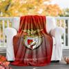 1pc B-Benfica Theme Blanket - Digital Print, Polyester, Cozy for All Seasons, Perfect for Outdoor, and Travel