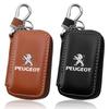 For Peugeot Car Styling Metal Leather Keychain Auto Emblem Keyrings Accessorie For Peugeot 206 207 307 3008 2008 308 407 408 508