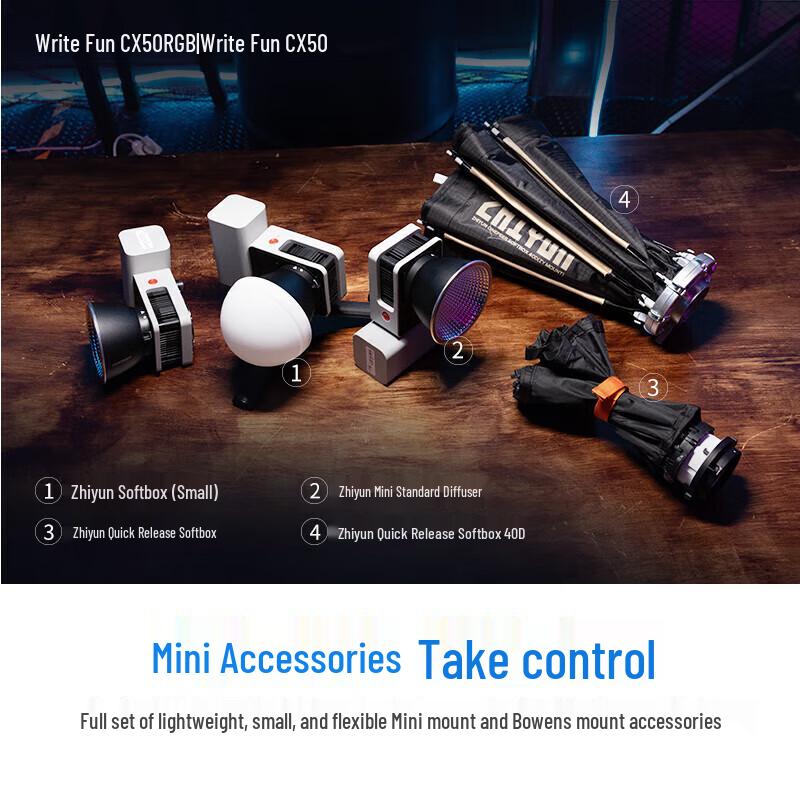 Zhiyun XIEQU CX50RGB Двухцветный полноцветный светодиодный видеосвет