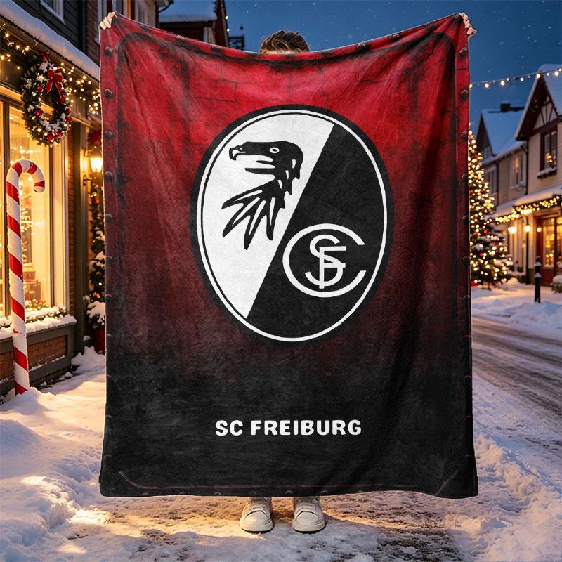 SC Freiburg Pattern Blanket for Home Decoration, Bed, Sofa, Car Travel, Camping, Suitable for All Seasons, Birthday Christmas Gift