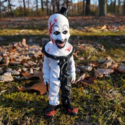 Хэллоуин страшный клоун фигурка персонажа фильма ужасов смоляная статуя скульптура домашний офис книжная полка настольное украшение орнамент