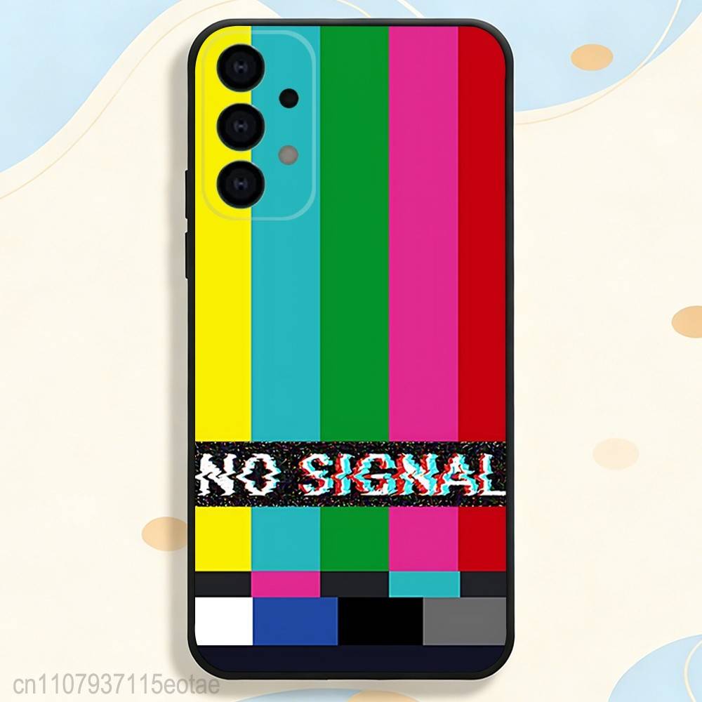 Чехол для телефона Samsung S серии s21 s22 s23 s24 s25 S26 FE Plus Ultra с принтом «Нет сигнала» (TV ART), мягкий, приятный для кожи, из ТПУ
