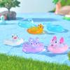 Cute Animal Swimming Rings Swan and Capybara Fish Tanks Ecological Landscape Decoration Accessories and Small Ornaments