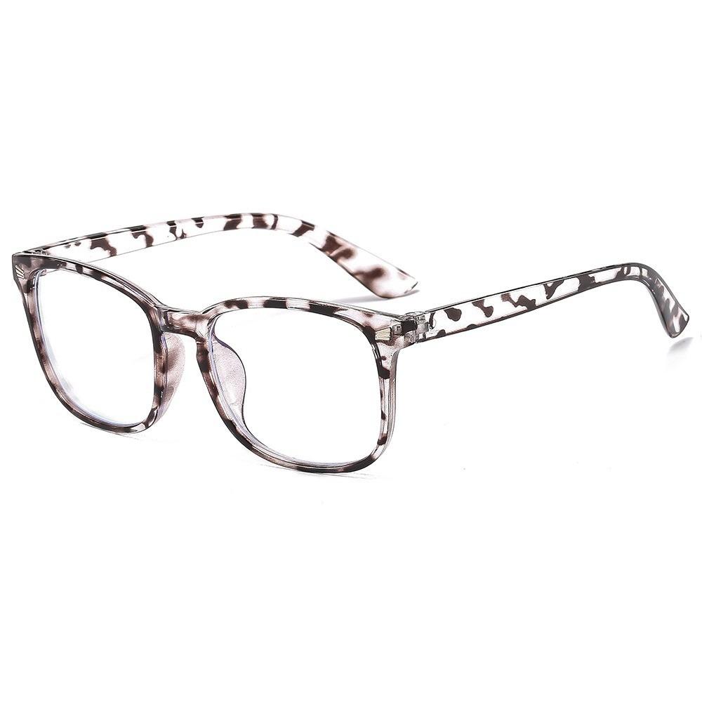 2 шт. Женские квадратные очки, блокирующие синий свет - Минималистичные черные и прозрачные, идеально подходят для школы/офиса