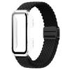 Чехол для ПК + Плетеная нейлоновая петля-ремешок для Huawei Band 10 9 8 Магнитный браслет-ремешок для Huawei Band 10 9 Защитный корпус Ремешок для часов