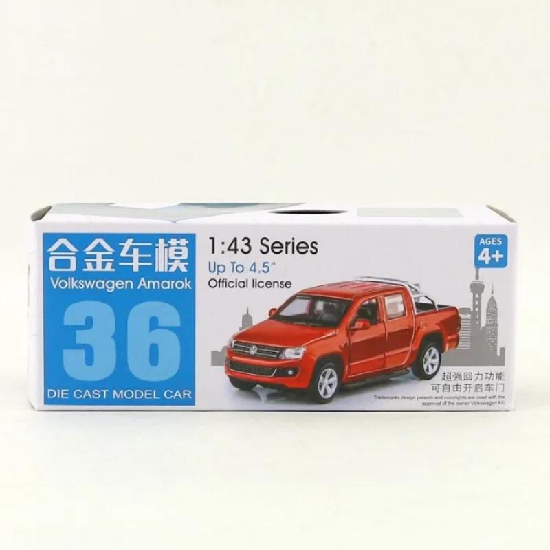 Симуляция 1/46 Сплав Volkswagen Amarok Пикап Модель автомобиля Литая игрушечная машина Детский подарок для мальчика Домашний декор Миниатюрная машина