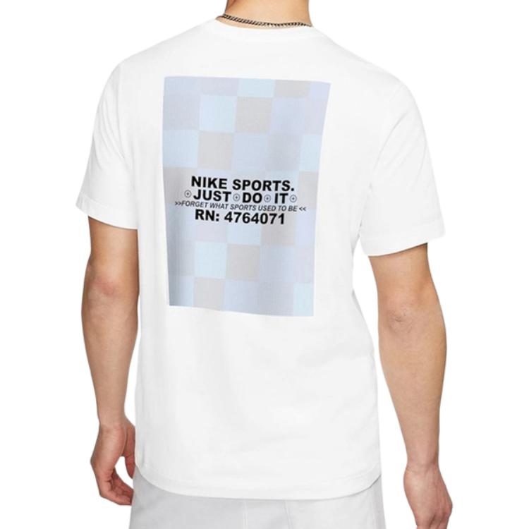Nike Футболки Мужские Белые С Круглым Вырезом Умеренные CQ5347-100