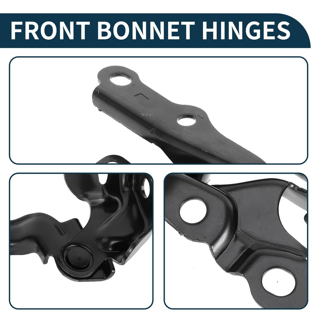 TUCKBOLD Передний левый и правый капот 1 пара для Toyota Camry Петли, Кронштейны, Черный, 2007-2011