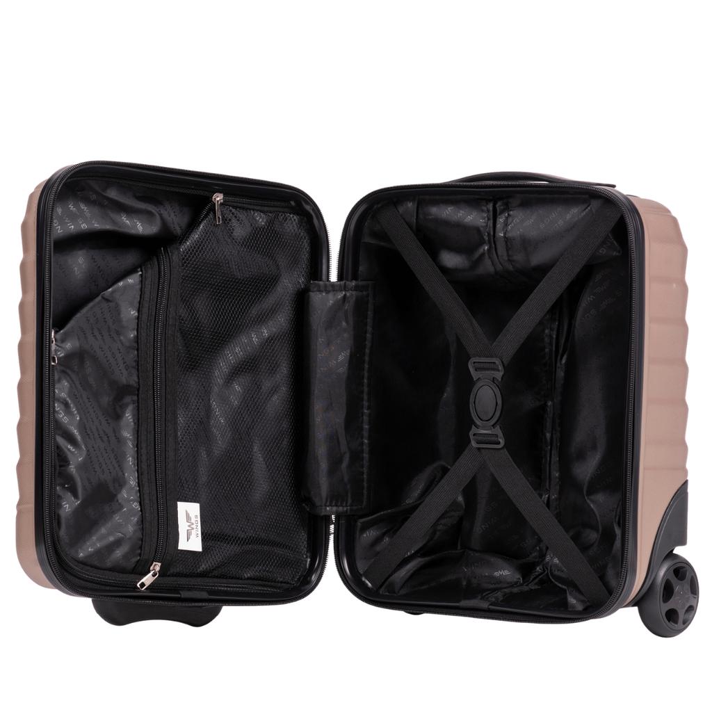 Walizka Kabinowa Mini Wings Peawfowl 16" Rose Gold