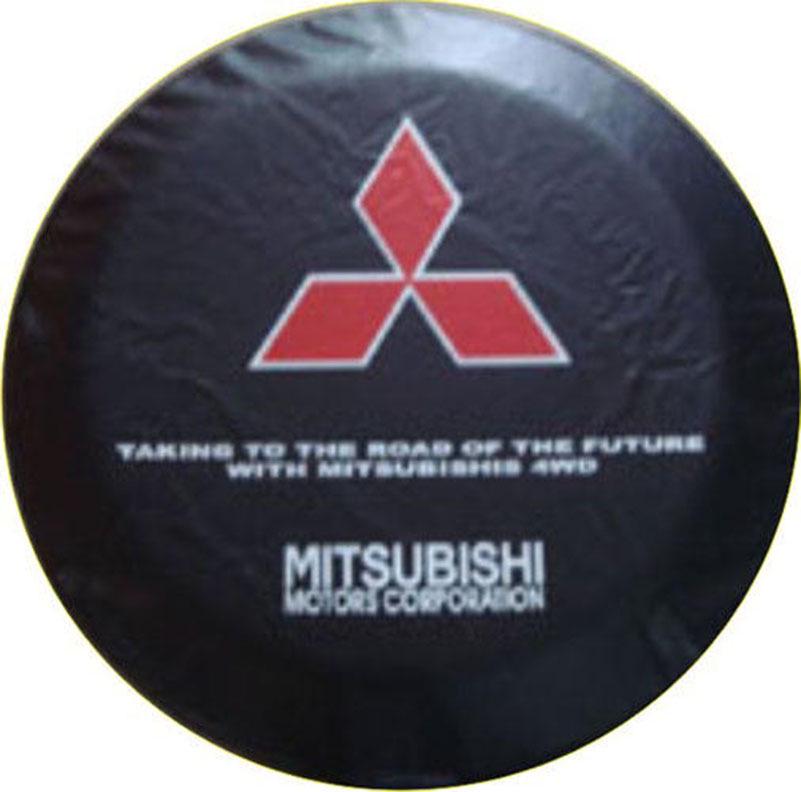 Черно-золотой чехол на запаску из ПВХ-кожи для Mitsubishi Pajero V73 Cheetah - Универсальная посадка для внедорожников.