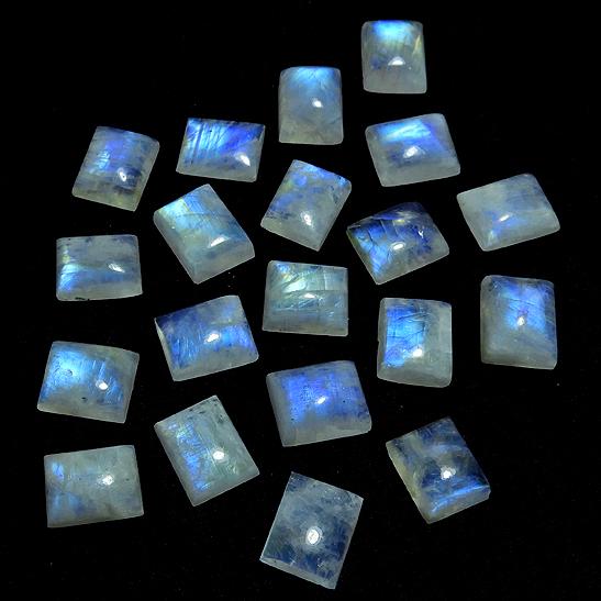 9X11MM натуральный радужный лунный камень восьмиугольный кабошон россыпью драгоценный камень 20 шт. лот RML-629