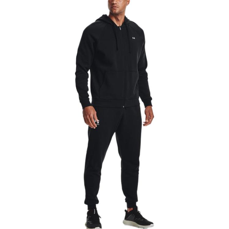 Under Armour FW22 Однотонные джоггеры с логотипом и шнурком, мужские брюки Academy-Blue 1366727-408