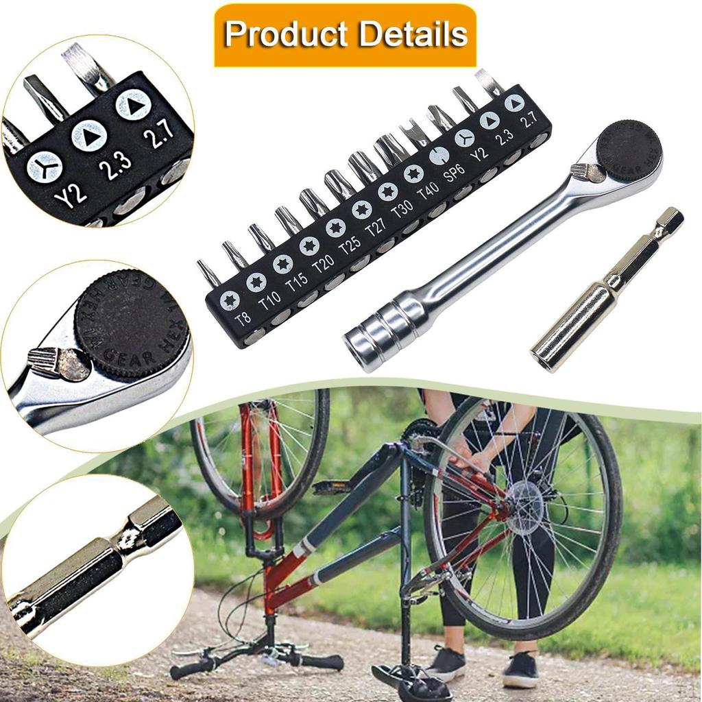 Mini Ratchet Screwdriver 1/4 Inch Offset Reversible Low Profile Household Small